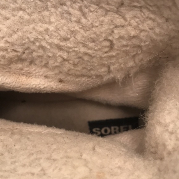 SOREL Sz 7 Women Black And White Winter Boots - Picture 6 of 9